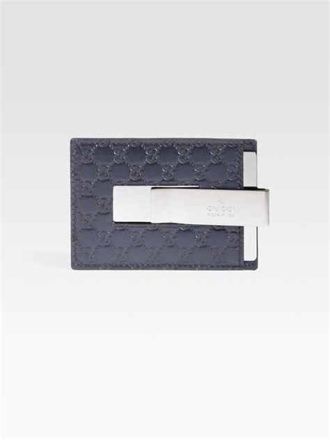 gucci money clip leather|gucci money clip wallet blue.